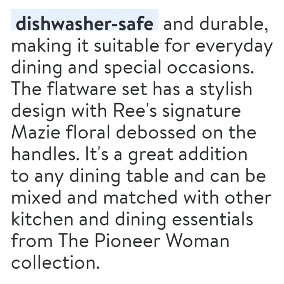 Sold out❤️ New Pioneer Woman Mazie Gold 20-Piece Flatware Set - Picture 7 of 8